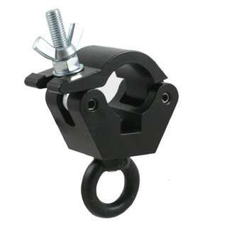 Doughty clamp m/løfteøye Sort, 50mm